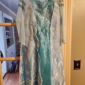 Disney Sparkling Blue Dress with Glitter Accents